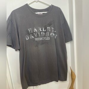 Harley Davidson Hanes Beefy A.K. Stratman Tee in Charcoal Women’s XL Oversized